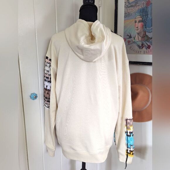 Missoni Elevated Maximalist Cozy Coastal Countryside Patchwork Hoodie XS - Picture 10 of 15